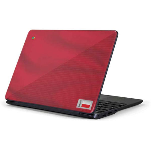 Poland Soccer Flag Samsung Chromebook Skin
